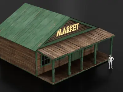 West Wild Home 04 Low-poly 3D model