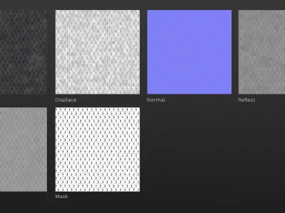Hexagonal modern black paving texture Texture