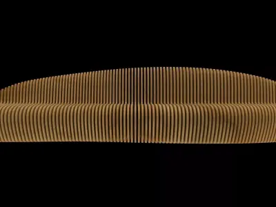 3D parametric bench 3D model