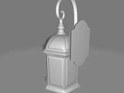 Ramirez Bulb Outdoor Wall Lantern 3D model
