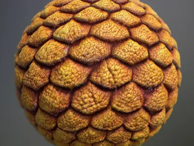 Material Skin Alien 3 Seamless PBR Texture Texture