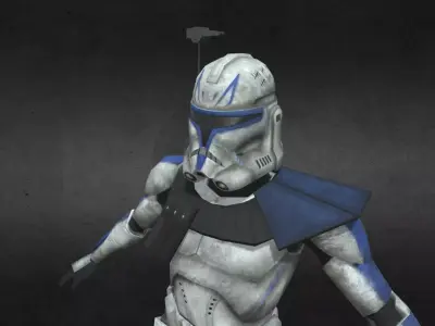 Captain Rex Low-poly 3D model