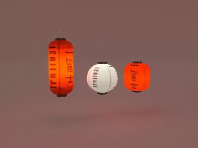 Japanese Lantern 3D model