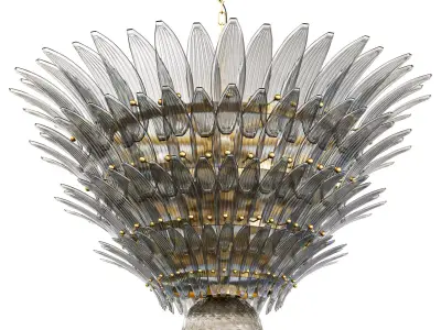 Palmette ceiling lamp 3D model