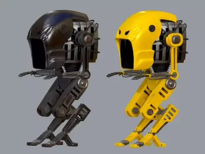 Robot 1 Low-poly 3D model