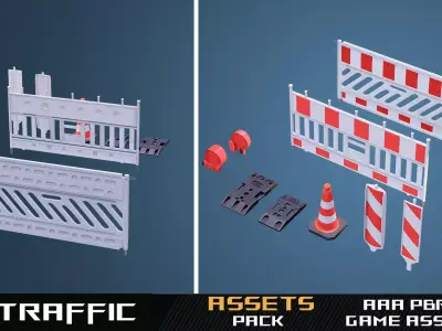Traffic Control Props Pack