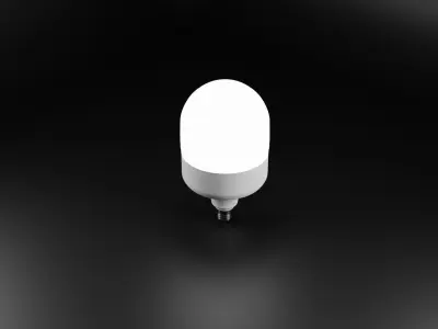 Two types of Led Bulbs  3D model