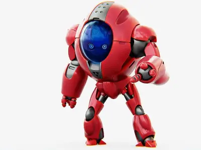 ASTRONAUT BOT V-2000  RIGGED 3D model