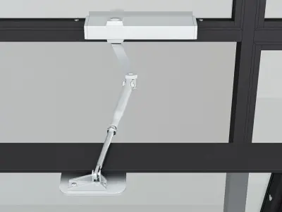Aluminium window 9 3D model