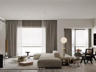apartment interior scenes     3D model 22