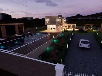 Modern Garden House 3D model