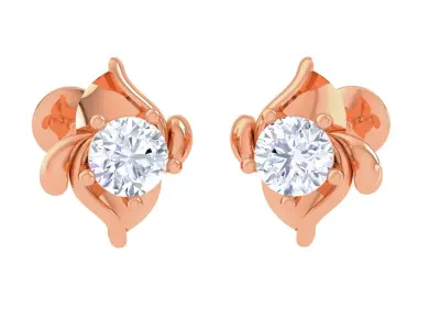 Light Solitaire Pendant Earrings Set 3dm stl obj mtl gltf glb 3D print model