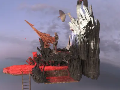 Heman Cliff Side Cave Full  3D model