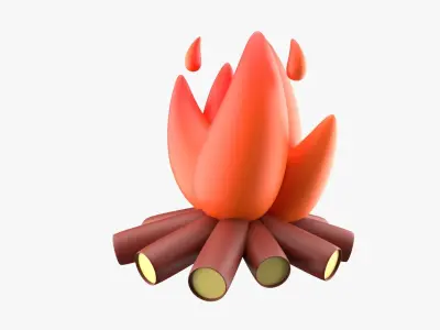 Bonfire 3D model