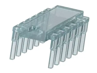 Transparent IC Chip Toy 3D model
