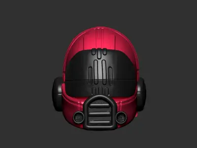 helmet high poly sculpt 3d printable ver 7 3D model 3D model 103