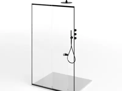 Agape D Type Shower System 3D model