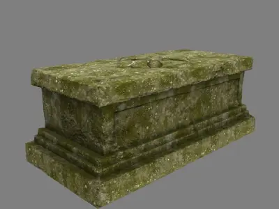 base statue 24 Low-poly 3D model