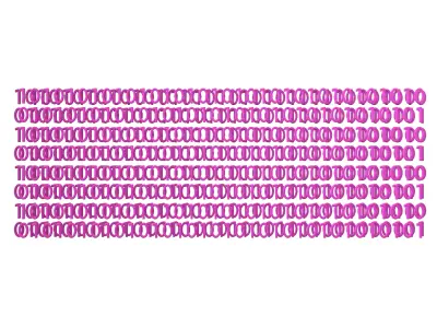 Binary 3D Style Background V2 003 3D model