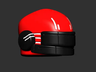 helmet high poly sculpt 3d printable  3D model 103