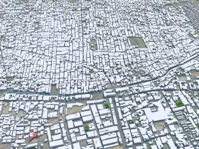 Ludhiana Punjab India 35km AI Low-poly 3D model