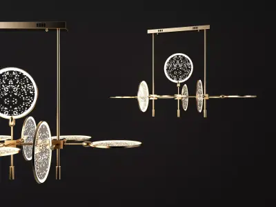 Modern lamp 3D model 13