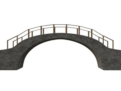 Bridge Asset Low-poly 3D model