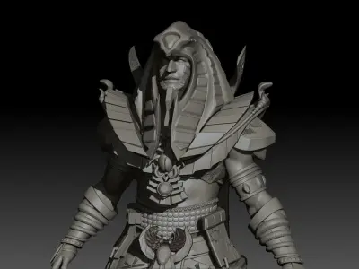 Pharaoh High Poly for 3d Print 3D print model