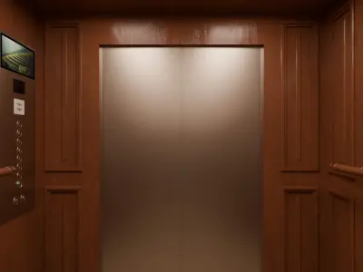 Elevator Low-poly 3D model