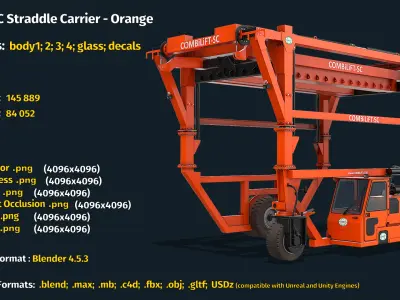  Combi-SC Straddle Carrier - Orange 
