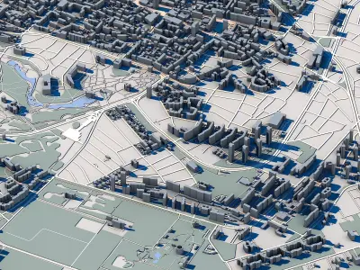 Dobrich Cityscape Bulgarian Urban Landscape 3D model