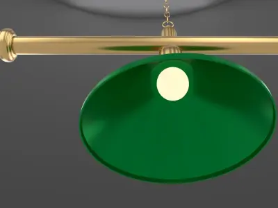 Pool Table Light Fixture 3D model