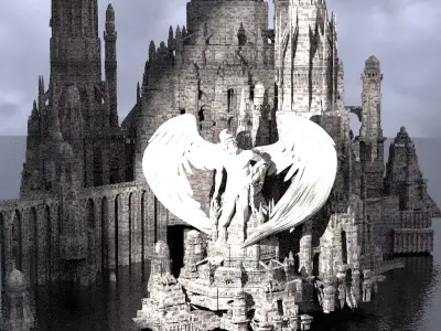 KING ARTHURS CAMELOT KIT BASH 3 3D model