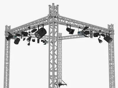 Light Truss 8 3D model