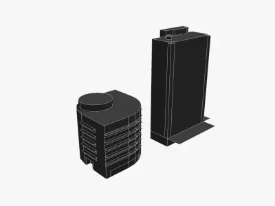 River Quarter Low-poly 3D model