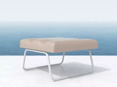 Hirche Outdoor Footstool 3D model