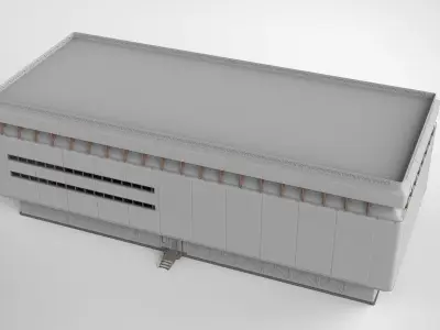 sci-fi architecture 9 3D model