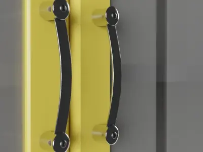 Vintage Kitchen Wall Cabinet 3D model