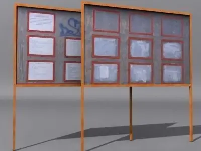 Advertising Boards 3D model