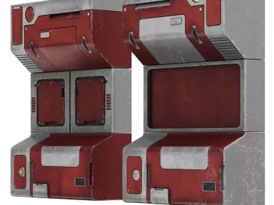 Sci-Fi elements 1 3D model