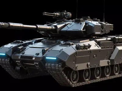 futuristic concept sci-fi design  tank 3D model