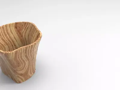 Kea Vase Low-poly 3D model