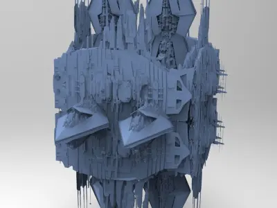 Hellraiser Cube Space station Huge 13 3D model
