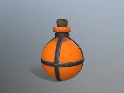 potion bottle Low-poly 3D model