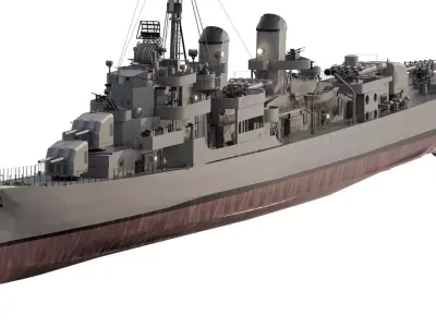 WW2 US NAVY HEAVY CRUISER   3D model