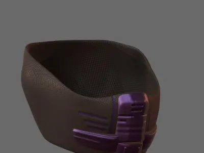 Gas mask helmet 3d model scifi Low-poly  Low-poly 3D model 276