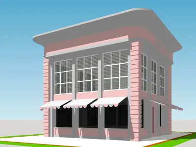 Candy Shop Low-poly 3D model