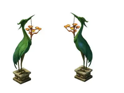 Game Model - Tomb of the Crane Light figurines 3D model