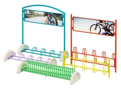 Bicycle stands one 3D model