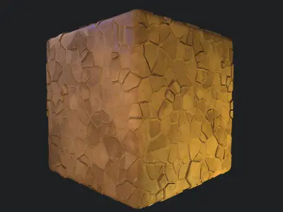 Stylized Desert Tiles Material 05 Texture